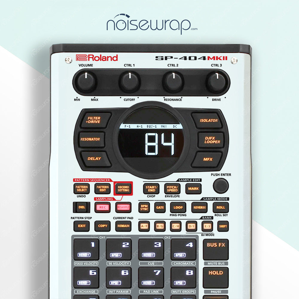 Minimalist White - Vinyl Skin for SP 404 mk2