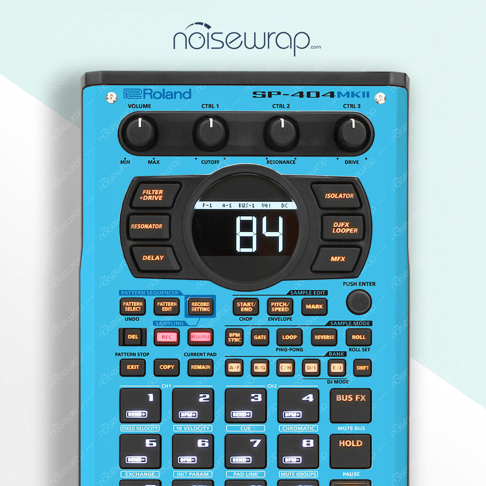 Vibrant Cyan - Vinyl Skin for SP 404 mk2