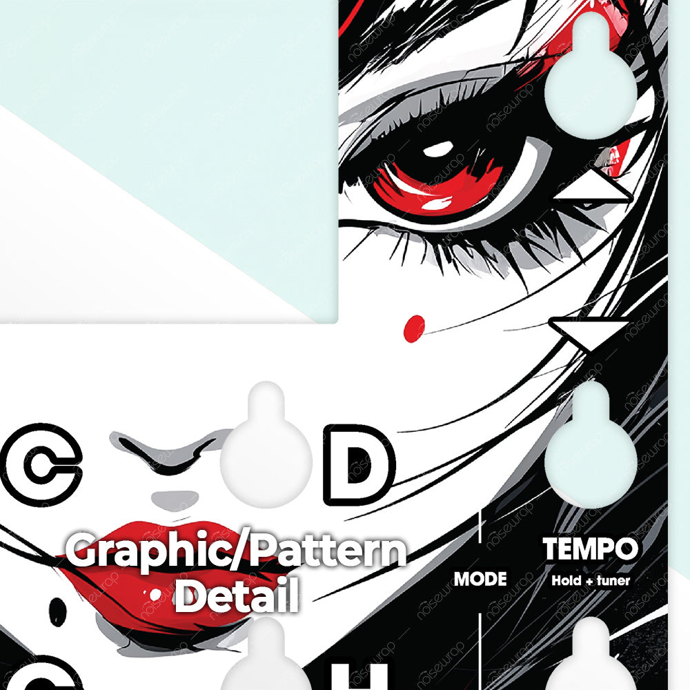 Dark Anime Portrait - Vinyl Skin for QC