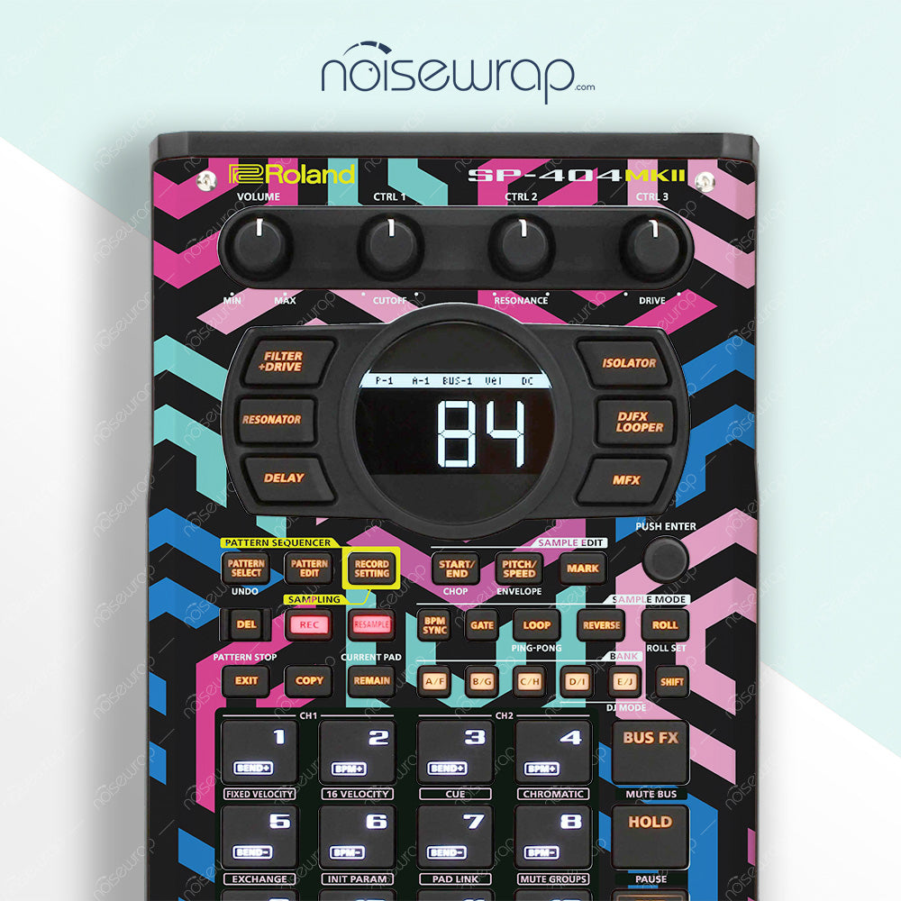 Neon Maze - Vinyl Skin for SP 404 mk2