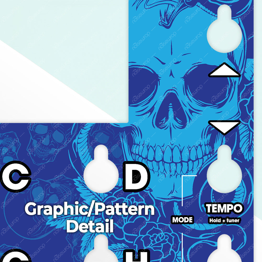 Blue Skull - Vinyl Skin for QC