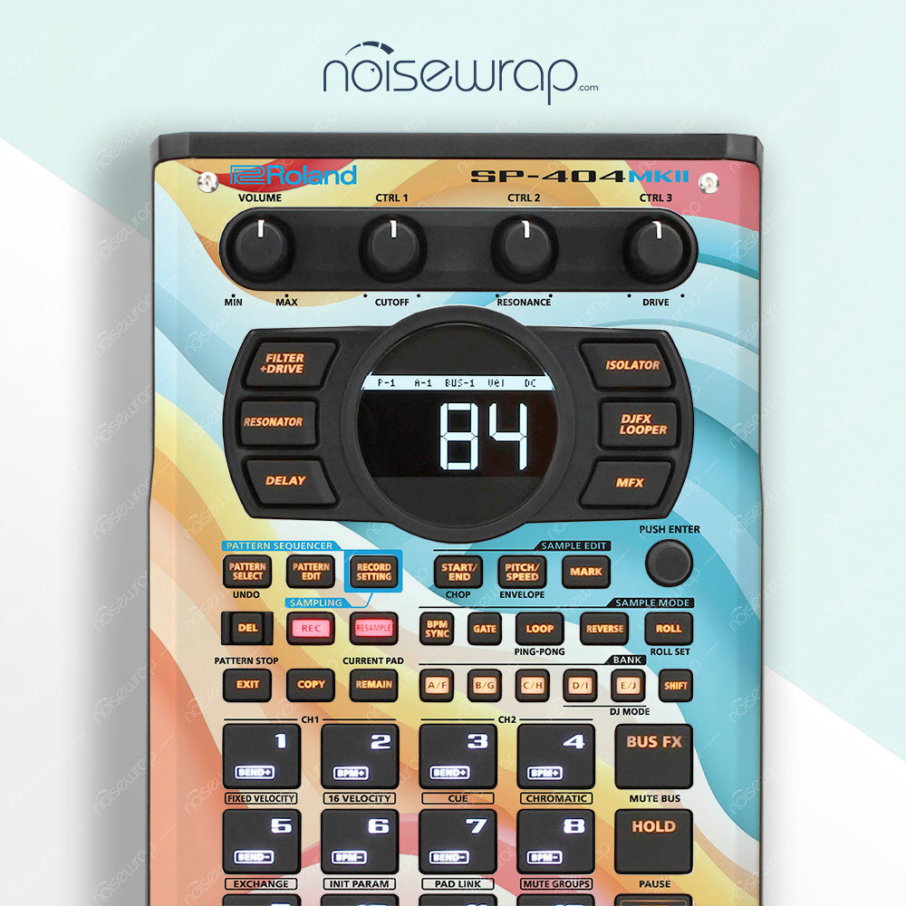 Retro Wave - Vinyl Skin for SP 404 mk2