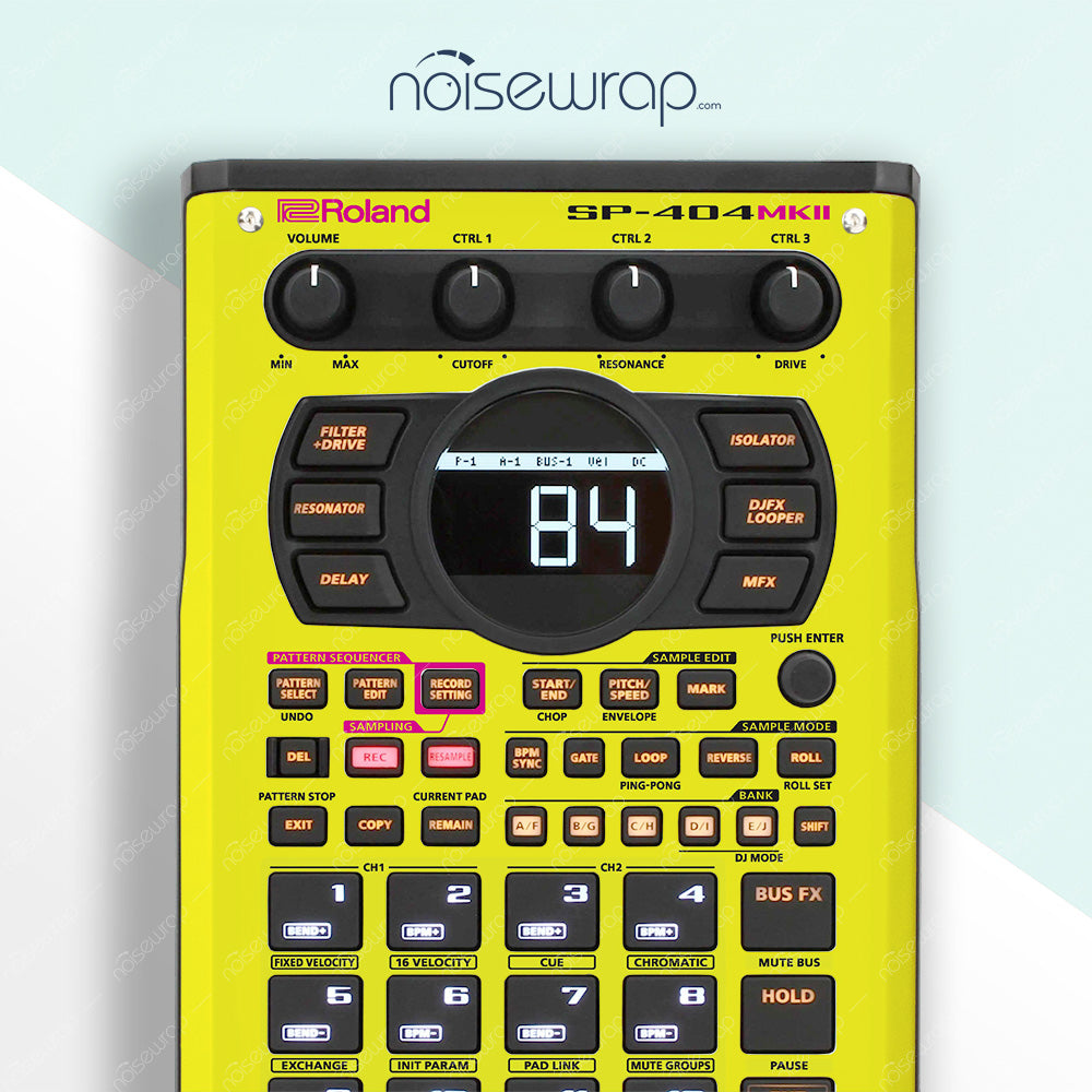 Neon Yellow - Vinyl Skin for SP 404 mk2