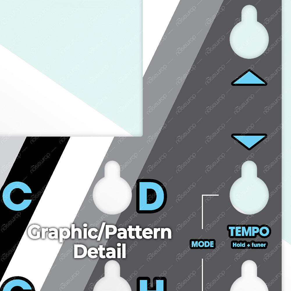 Monochrome Retro Stripes - Vinyl Skin for QC