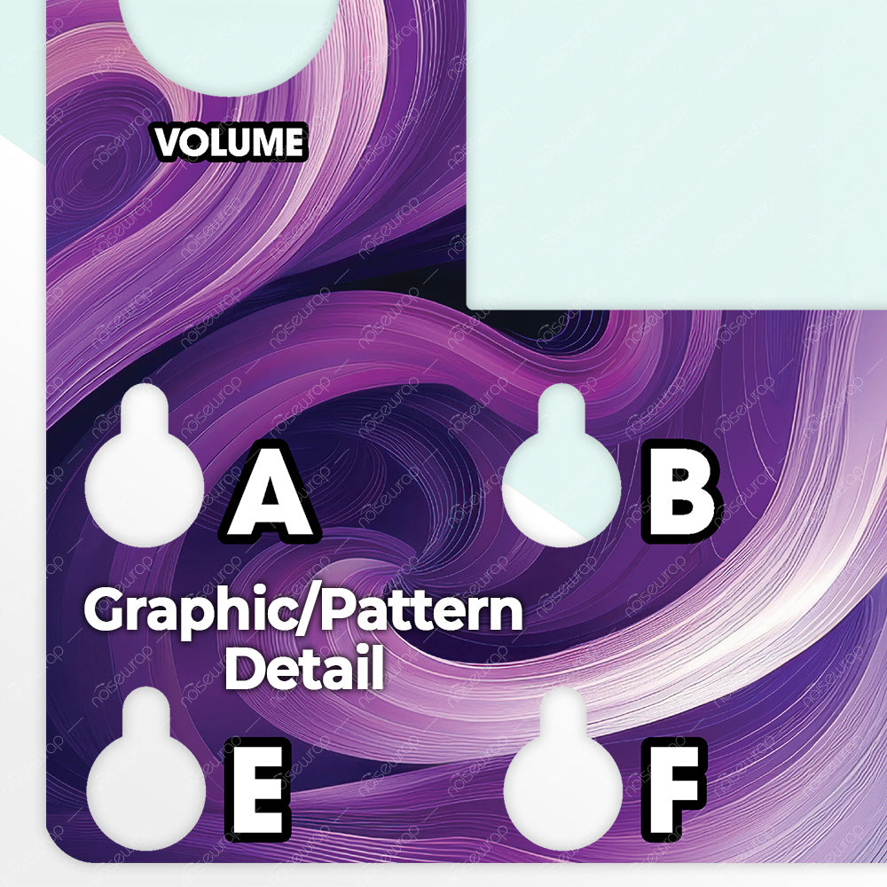 Purple Swirls - Vinyl Skin for QC