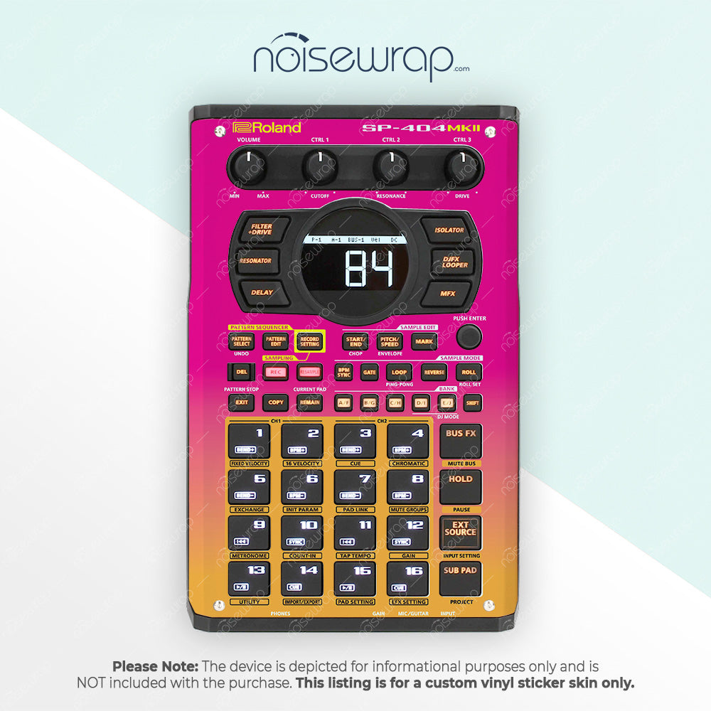Sunset Gradient - Vinyl Skin for SP 404 mk2