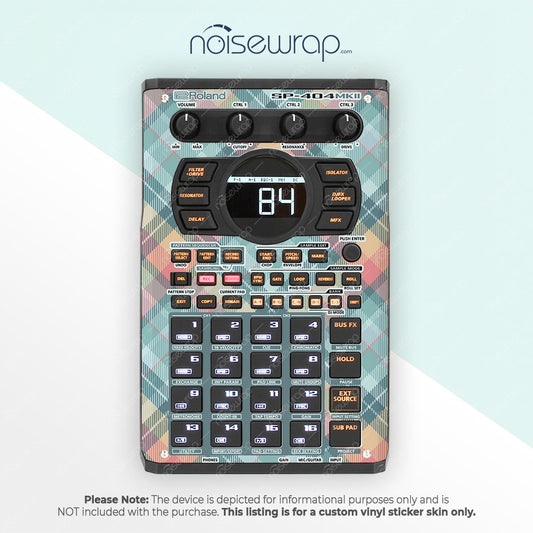 Retro Plaid - Vinyl Skin for SP 404 mk2