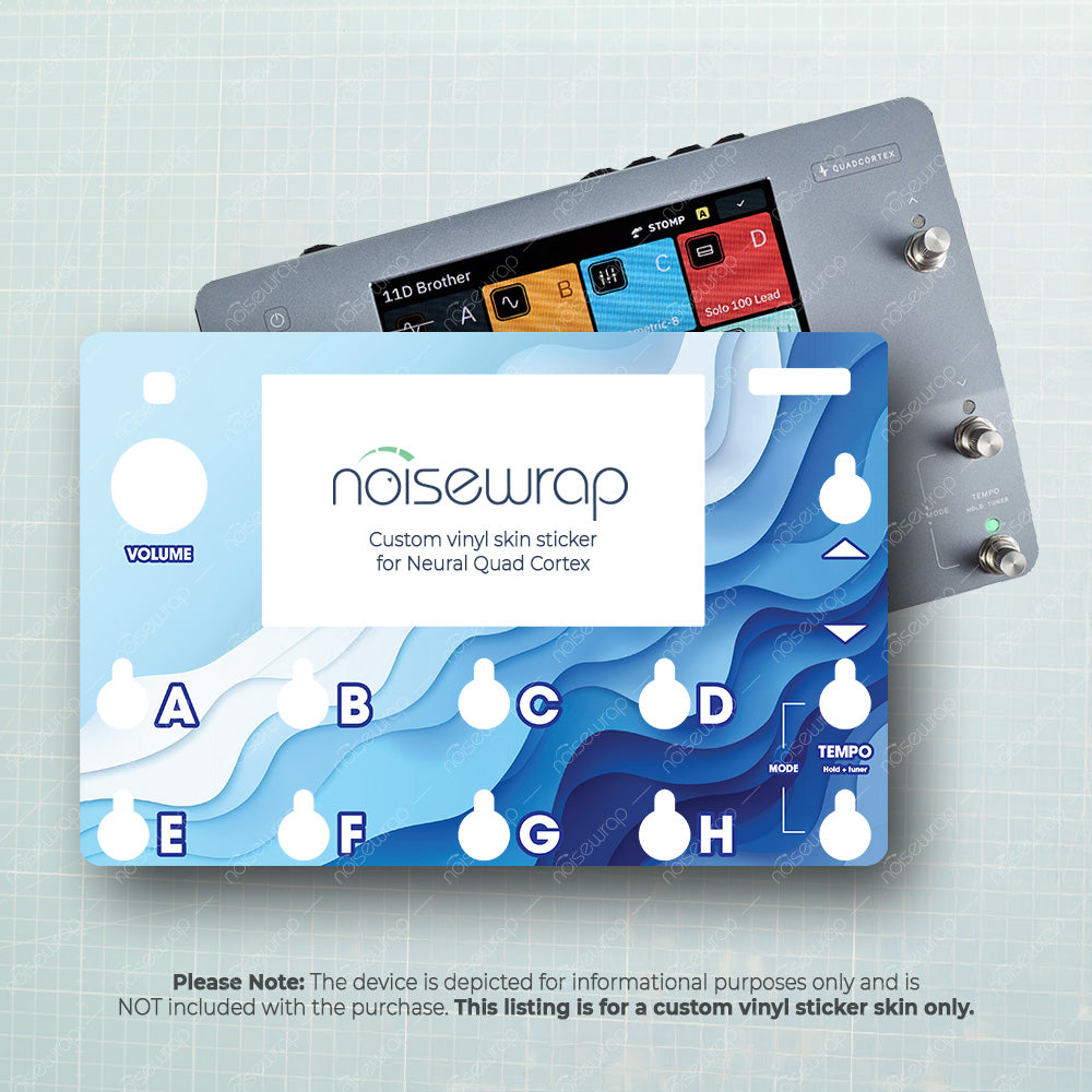 Blue Waves - Vinyl Skin for QC