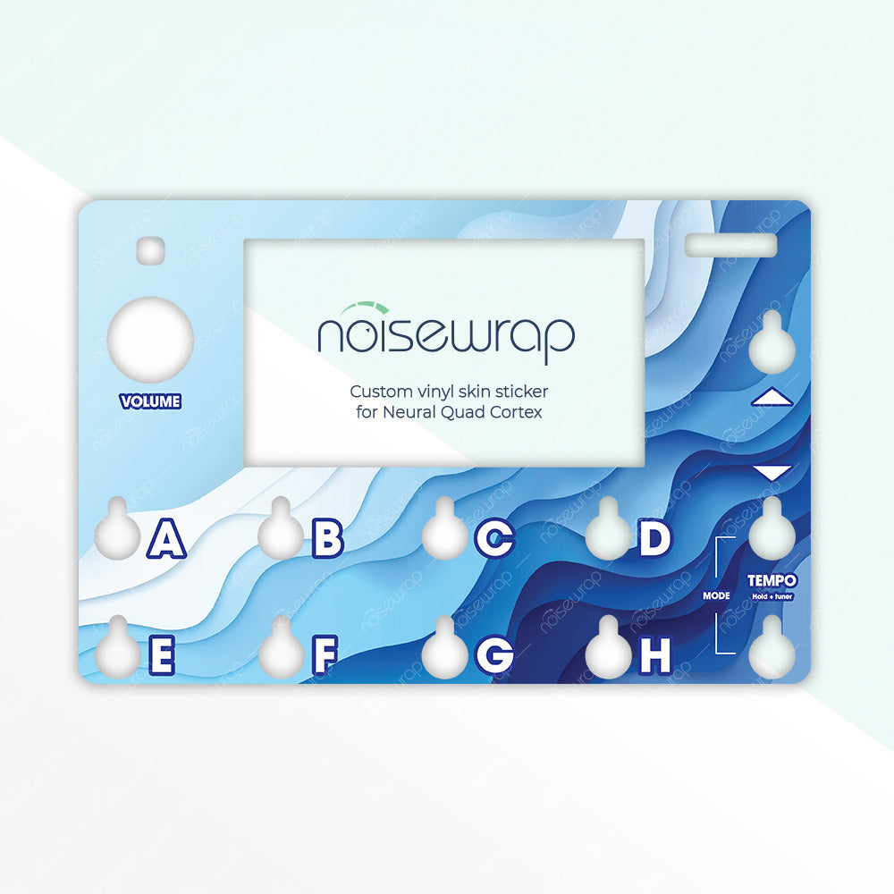 Blue Waves - Vinyl Skin for QC