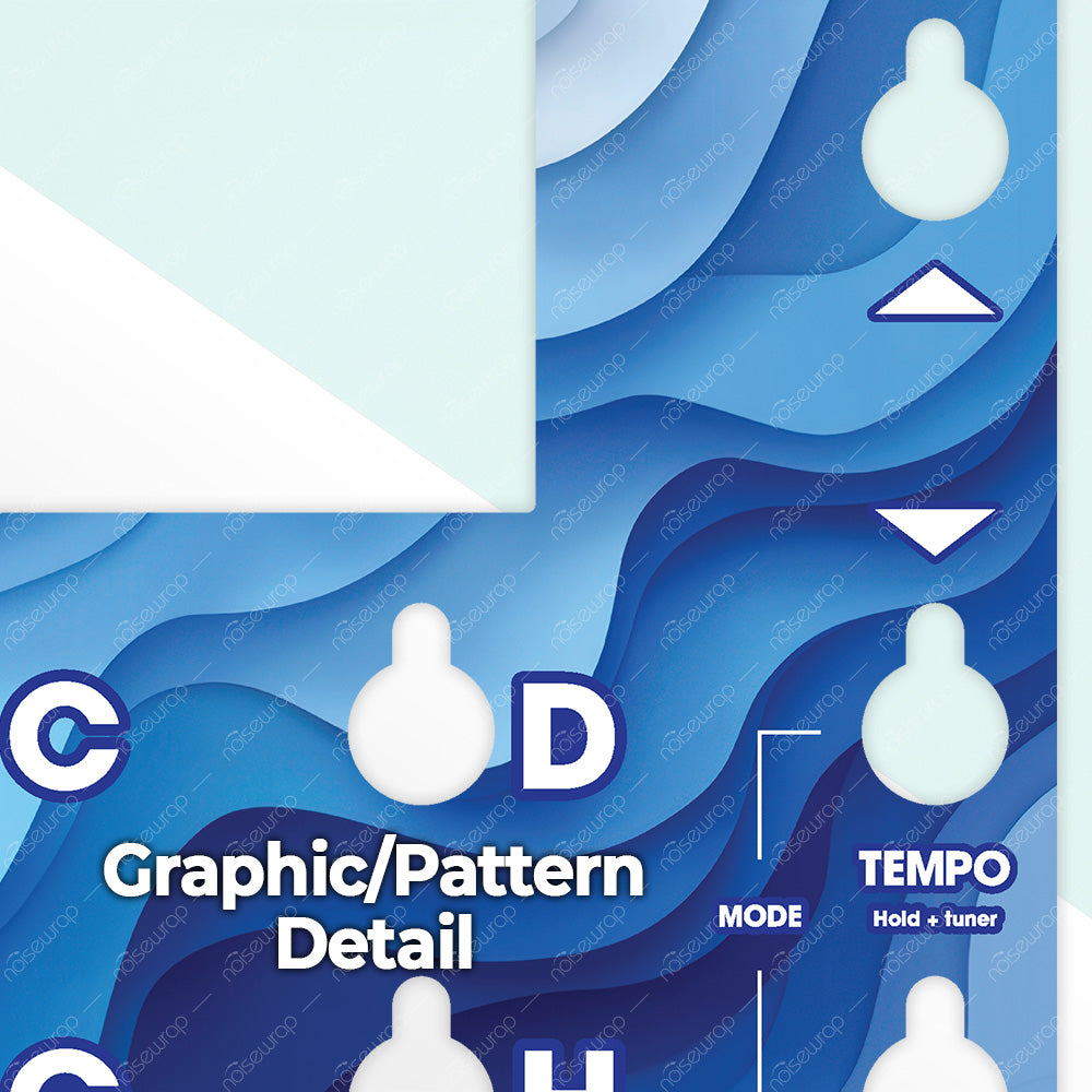 Blue Waves - Vinyl Skin for QC