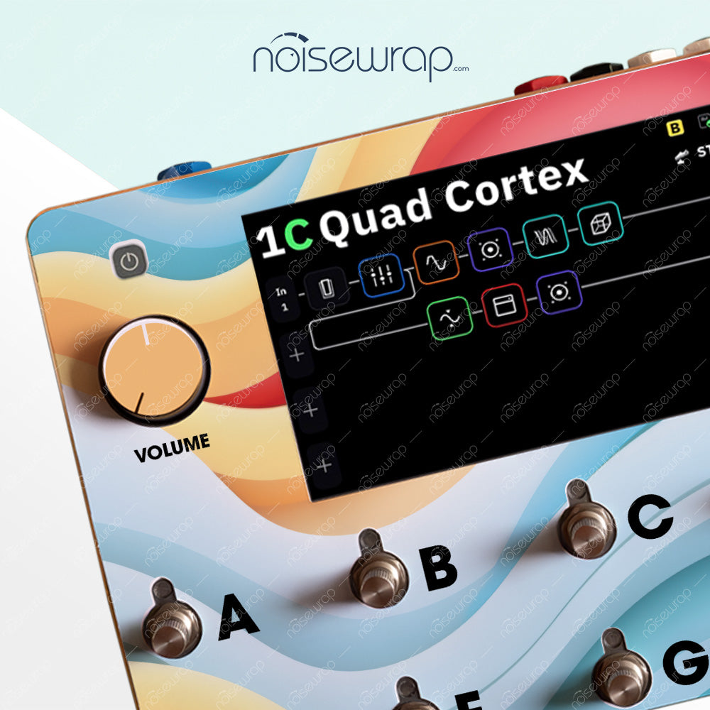 Retro Wave - Vinyl Skin for QC