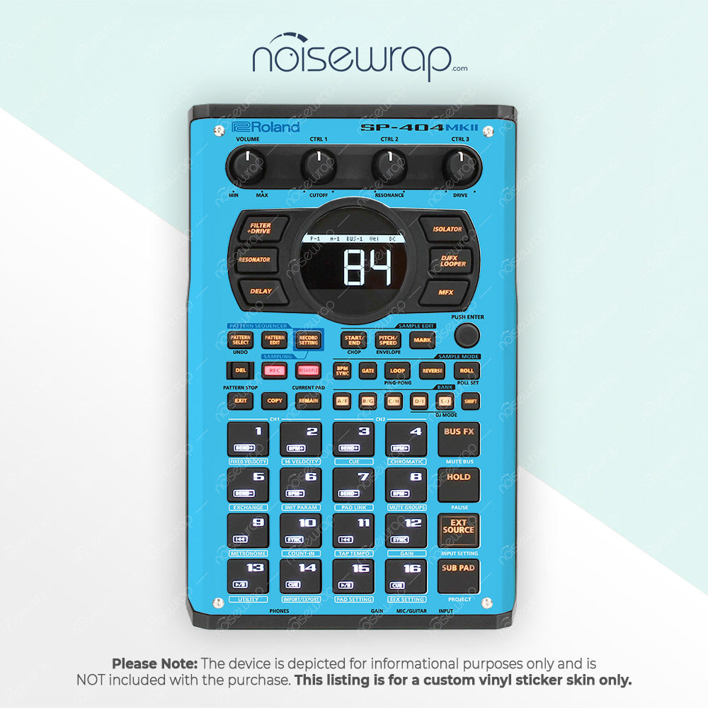 Vibrant Cyan - Vinyl Skin for SP 404 mk2
