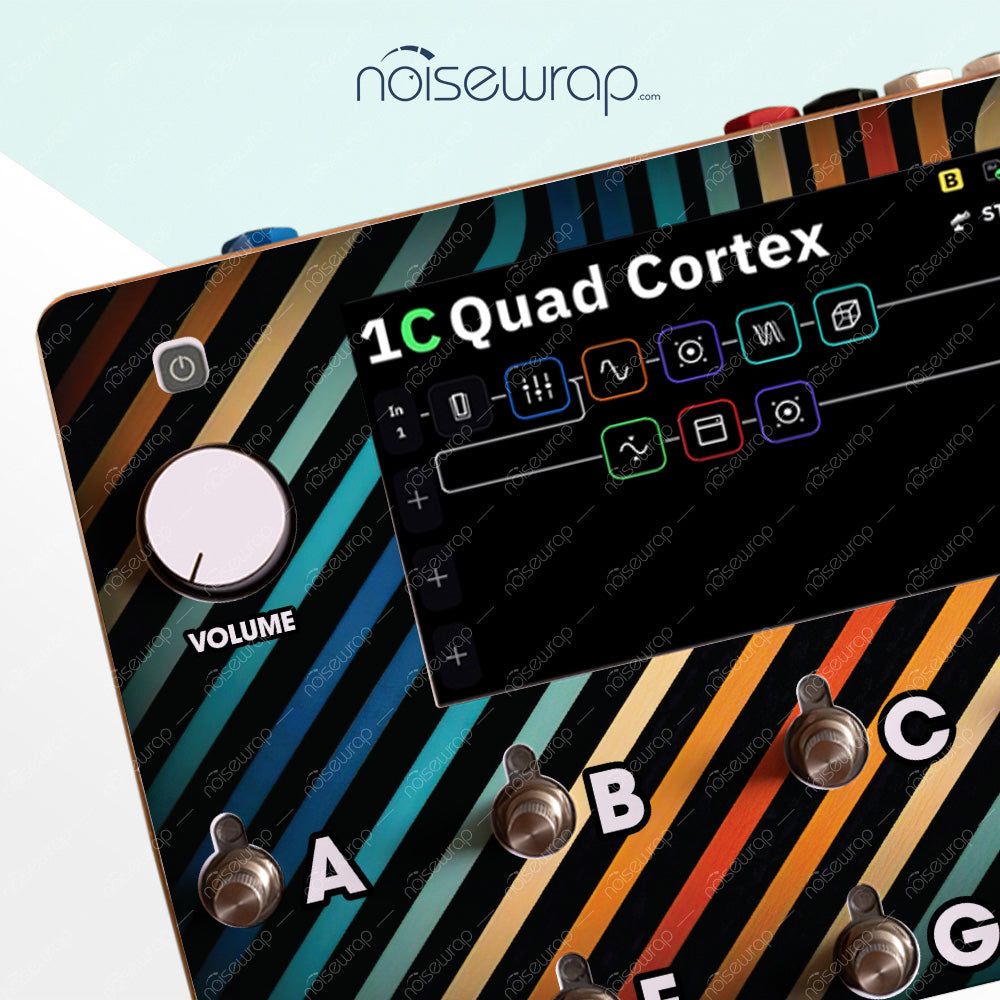 Retro Stripes - Vinyl Skin for QC