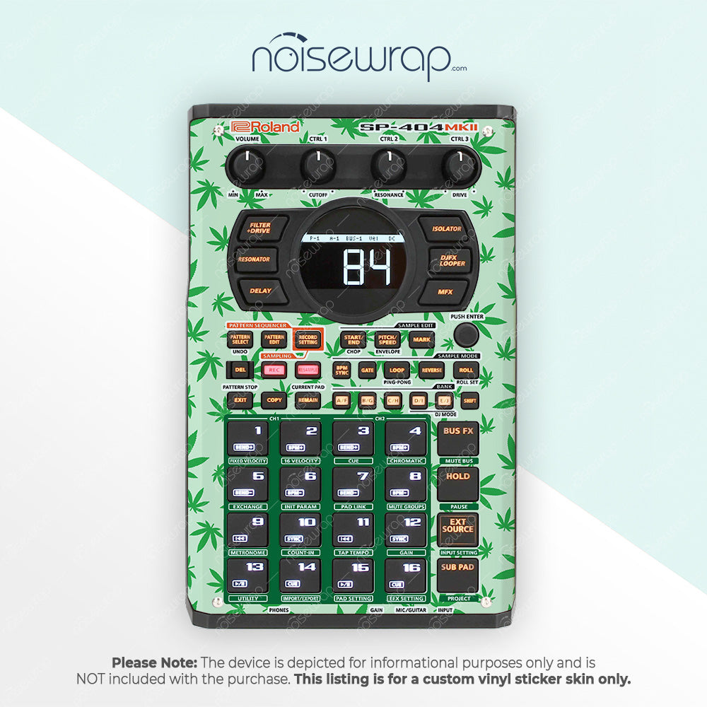 Weed Leaf - Vinyl Skin for SP 404 mk2