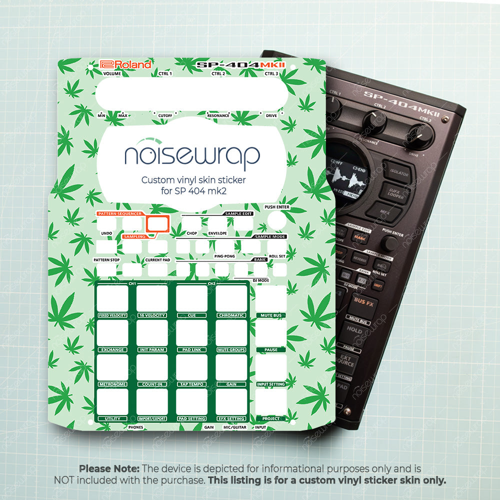 Weed Leaf - Vinyl Skin for SP 404 mk2