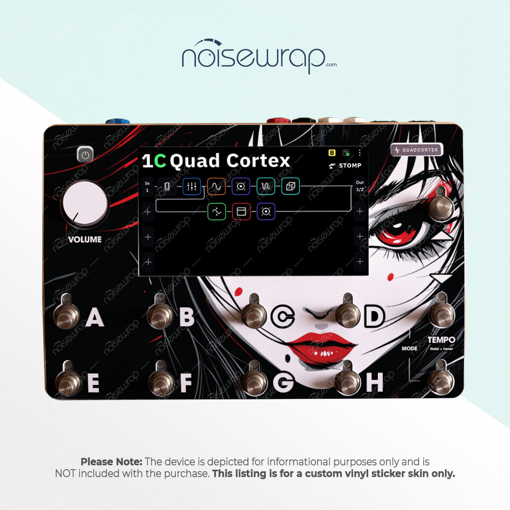 Dark Anime Portrait - Vinyl Skin for QC