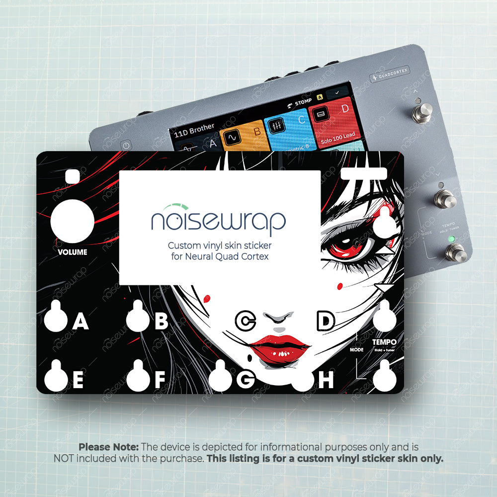 Dark Anime Portrait - Vinyl Skin for QC