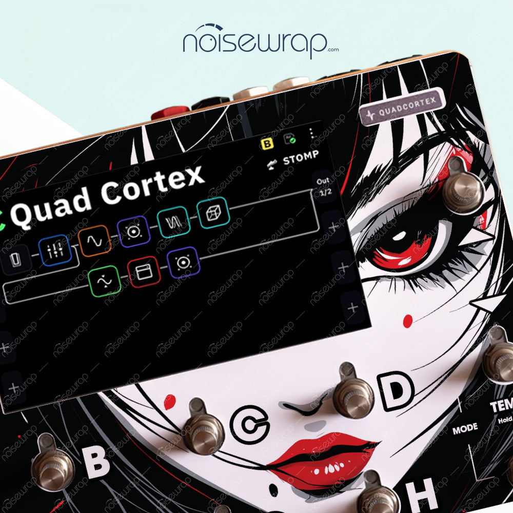 Dark Anime Portrait - Vinyl Skin for QC