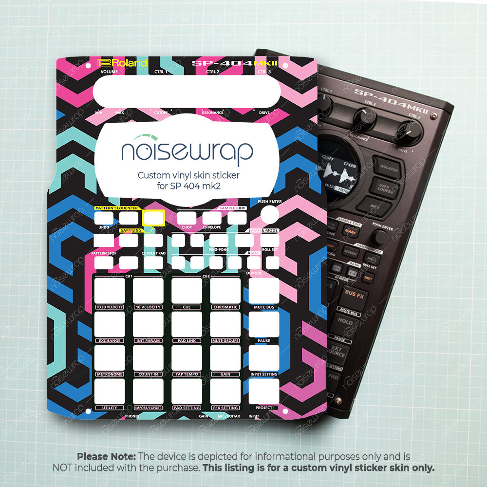 Neon Maze - Vinyl Skin for SP 404 mk2