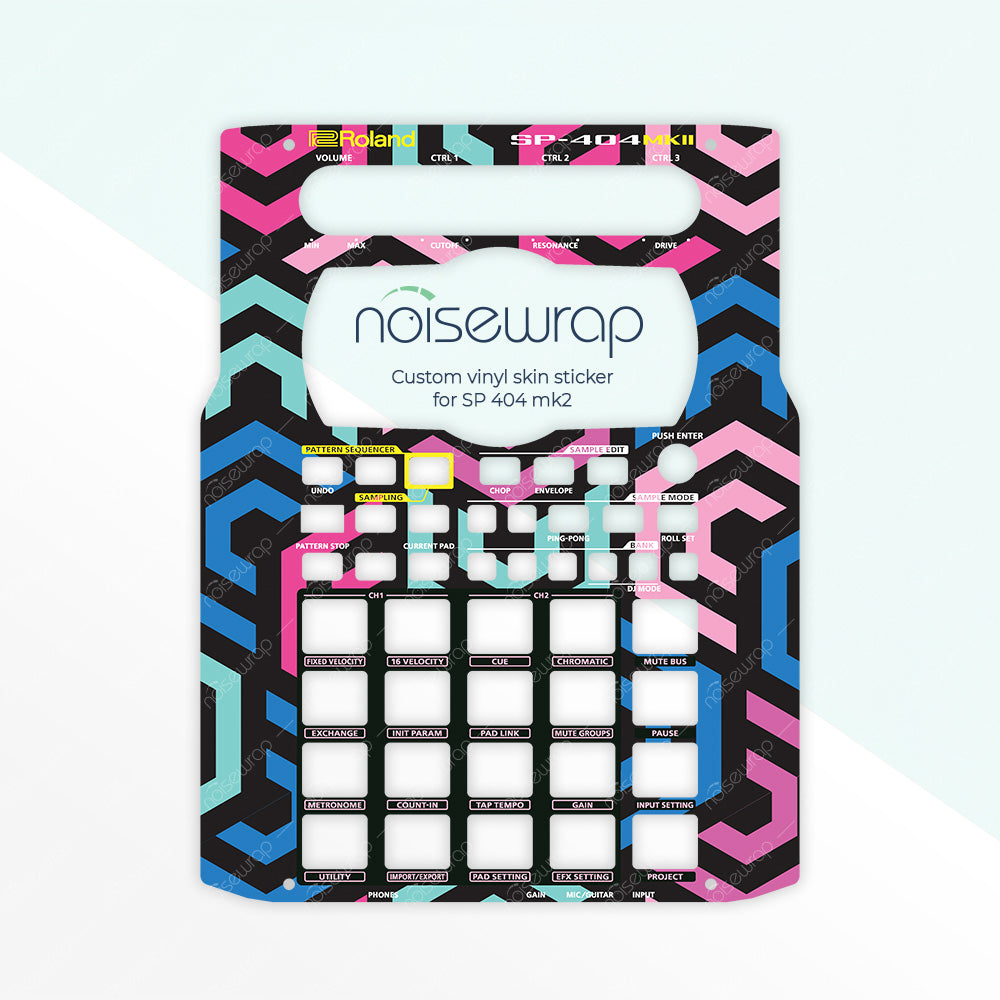 Neon Maze - Vinyl Skin for SP 404 mk2