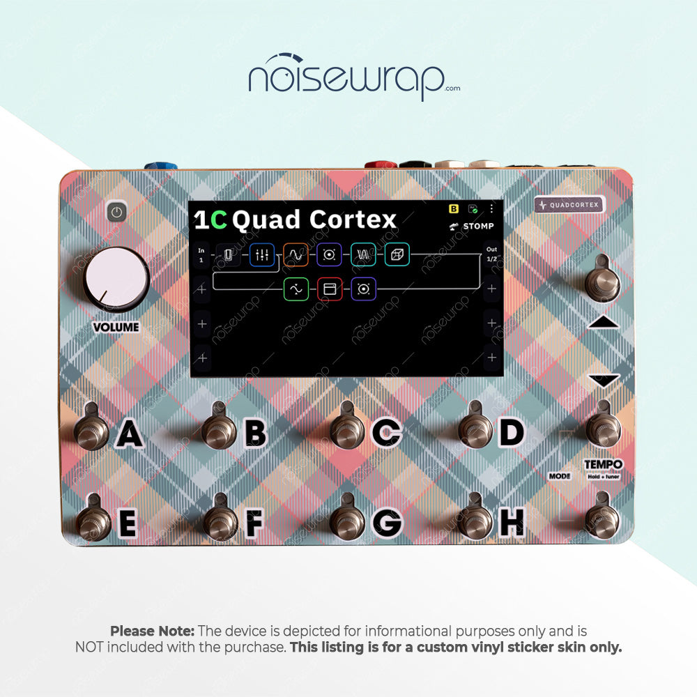 Retro Plaid - Vinyl Skin for QC