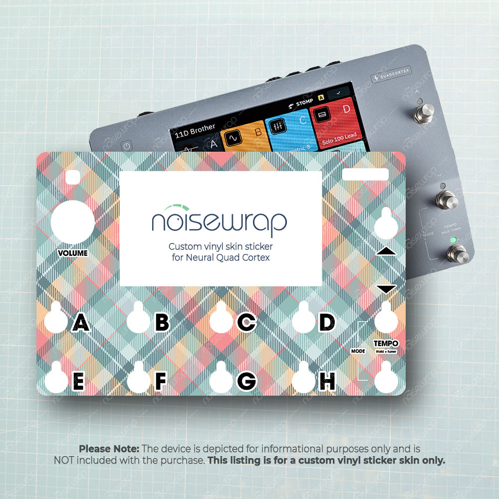 Retro Plaid - Vinyl Skin for QC