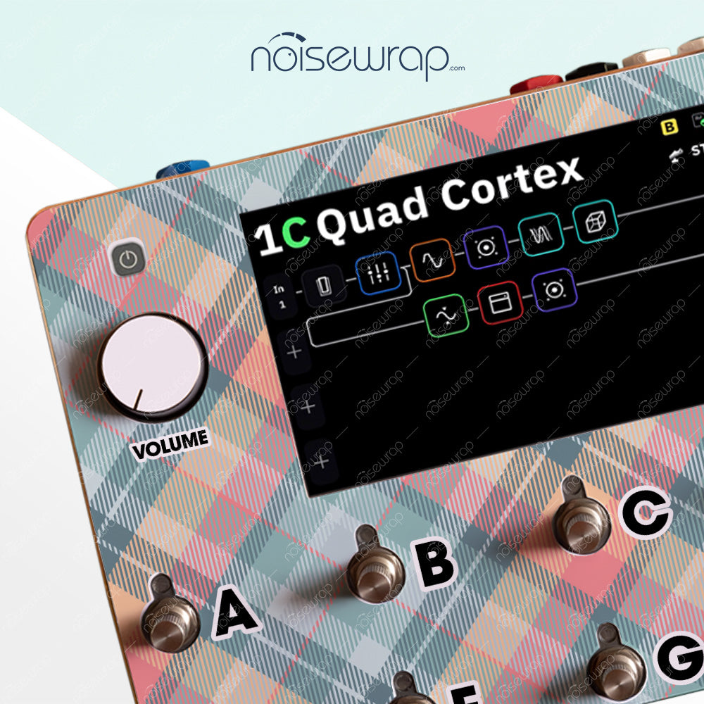 Retro Plaid - Vinyl Skin for QC