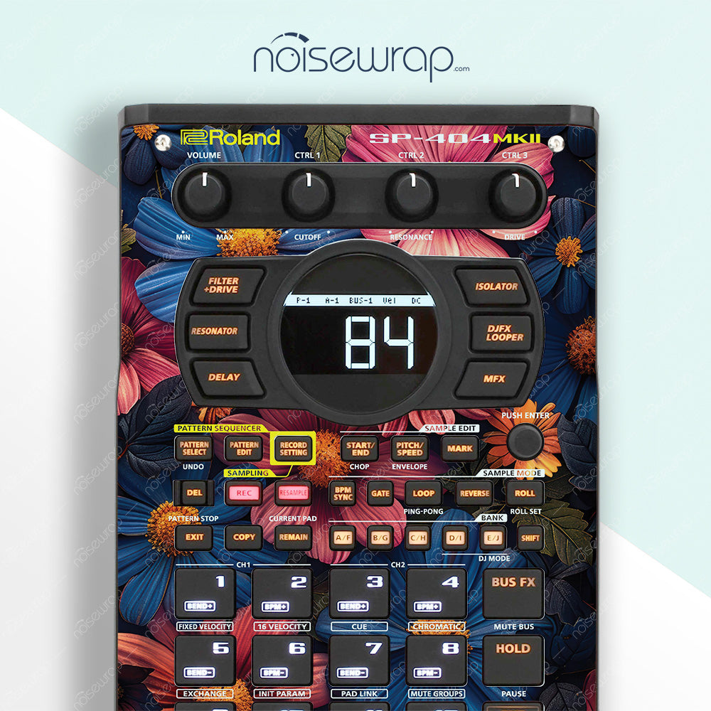 Vintage Floral - Vinyl Skin for SP 404 mk2