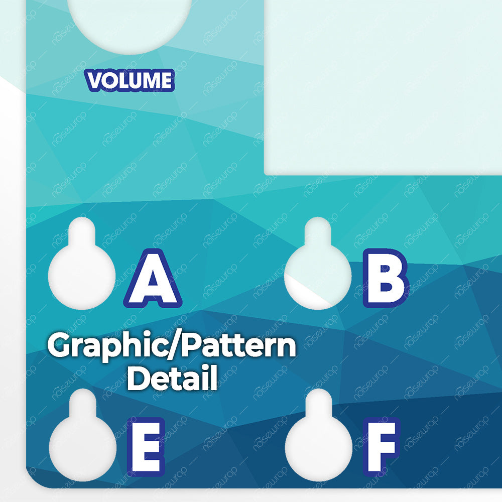 Geometric Blue - Vinyl Skin for QC