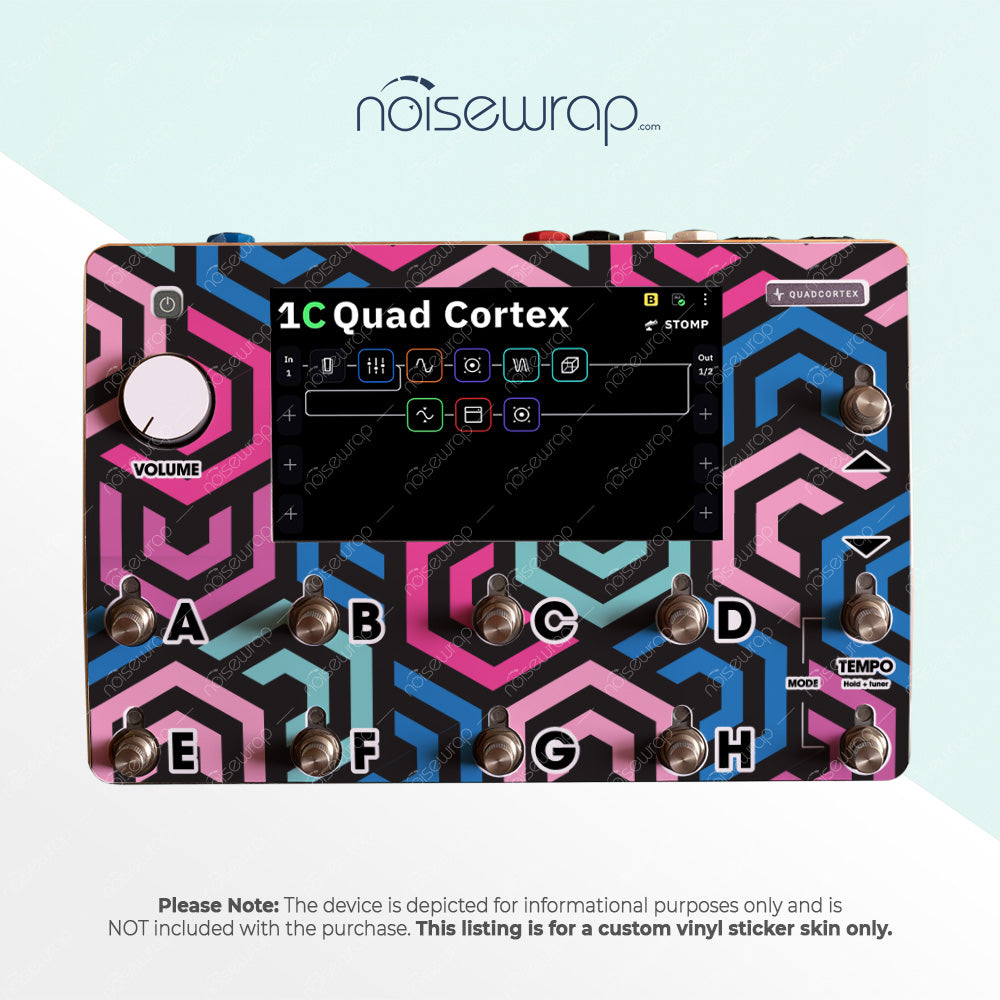 Neon Maze - Vinyl Skin for QC