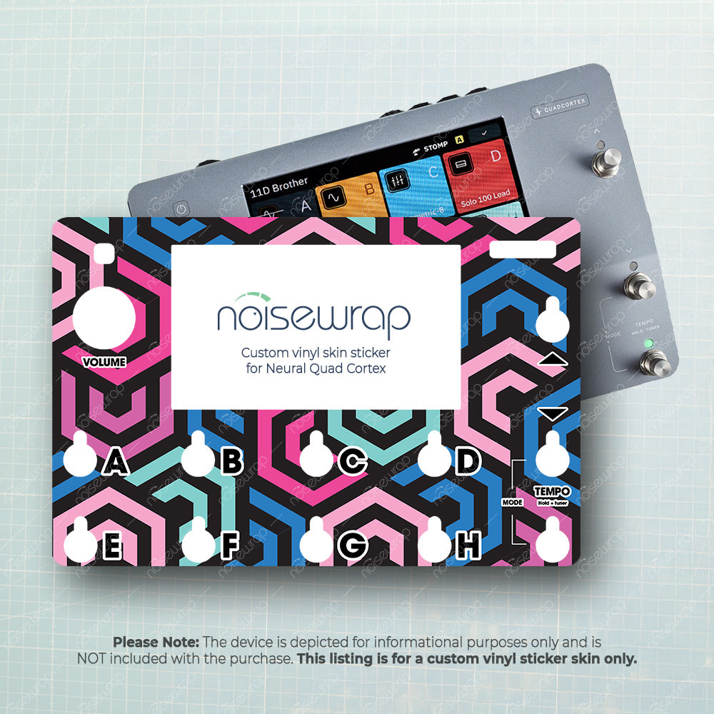 Neon Maze - Vinyl Skin for QC