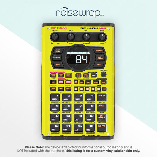 Neon Yellow - Vinyl Skin for SP 404 mk2