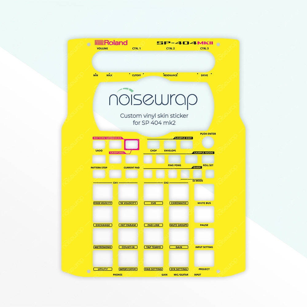 Neon Yellow - Vinyl Skin for SP 404 mk2
