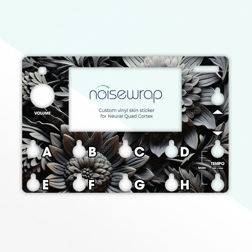 Dark Stone Floral - Vinyl Skin for QC