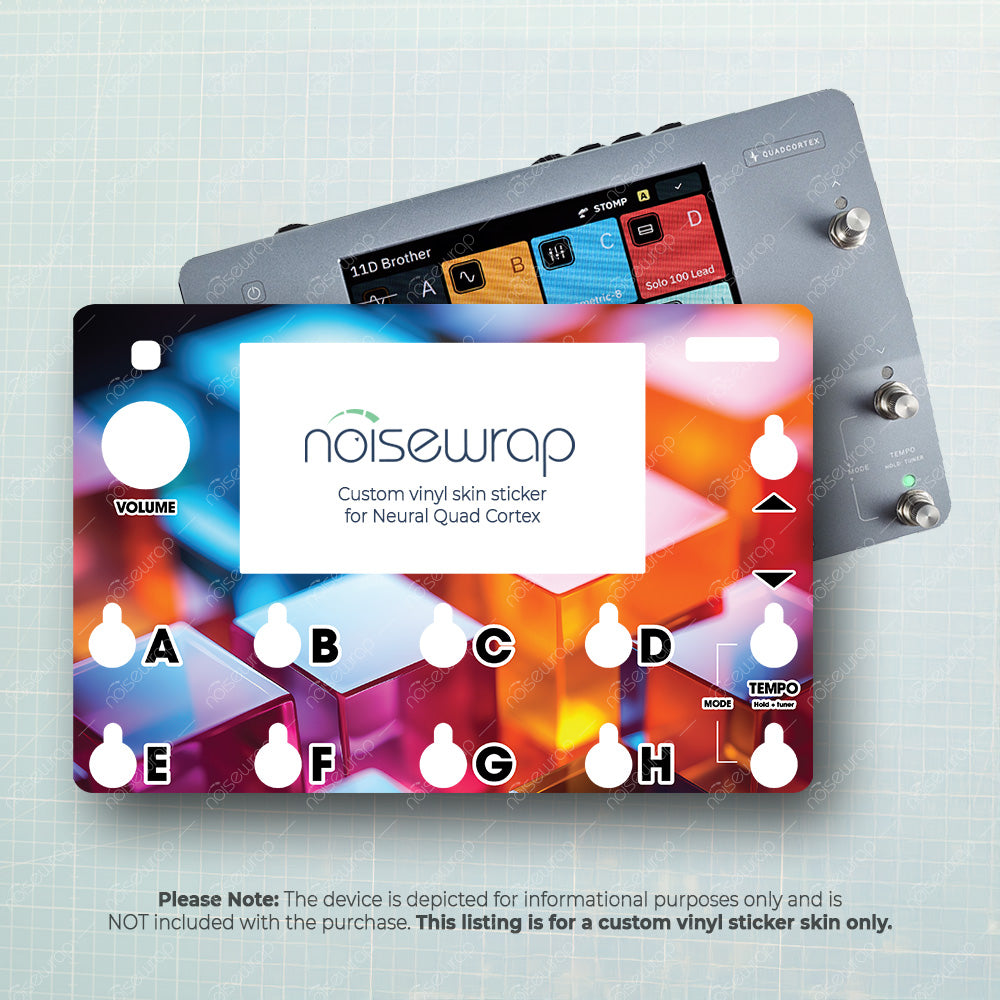 Acrylic Color Cube - Vinyl Skin for QC