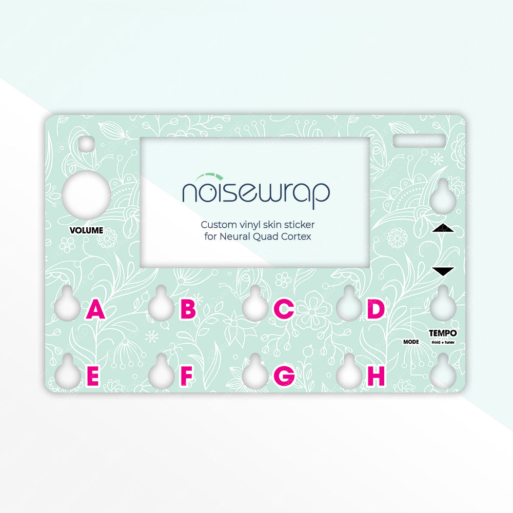 Pastel Mint Floral - Vinyl Skin for QC