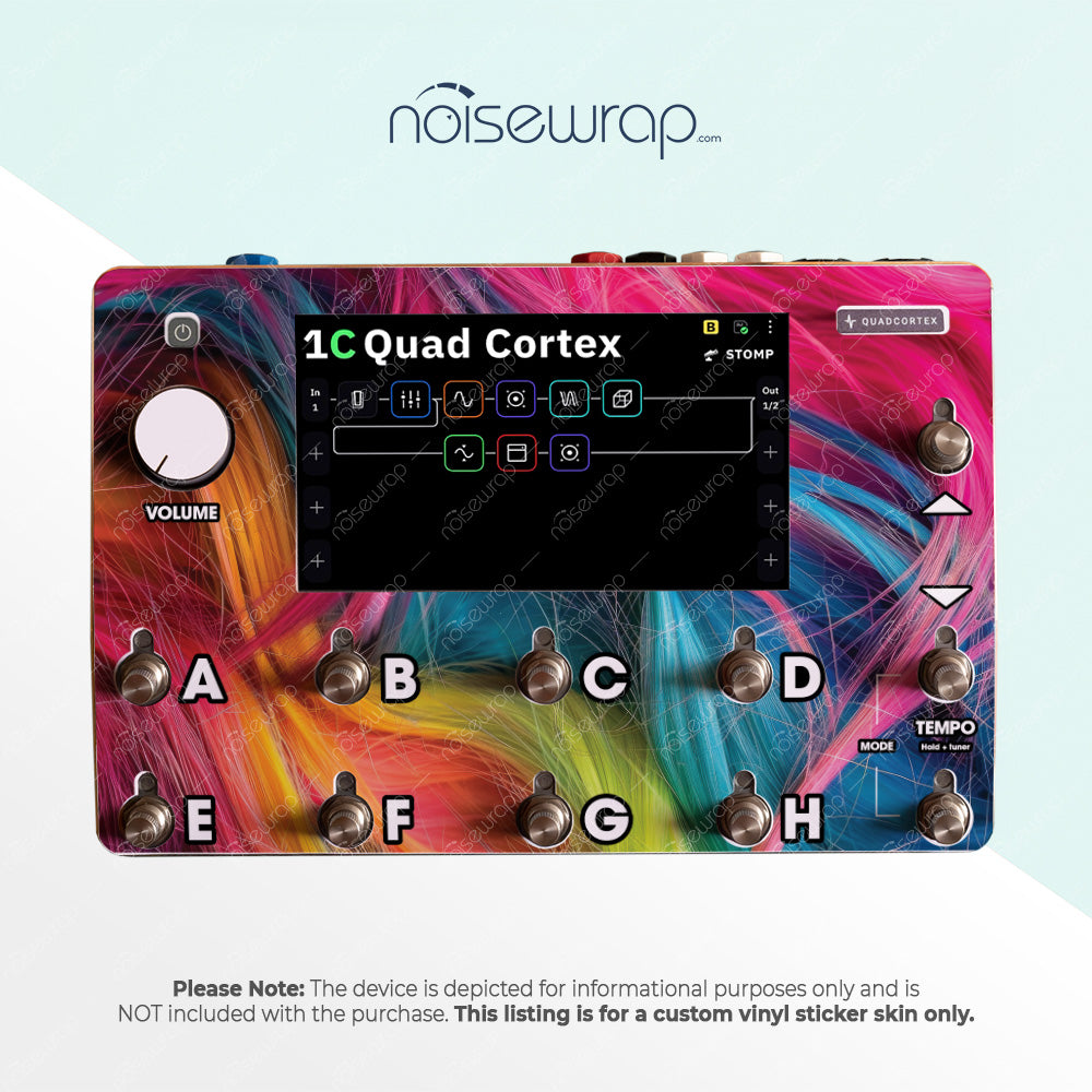 Rainbow Hair - Vinyl Skin for QC