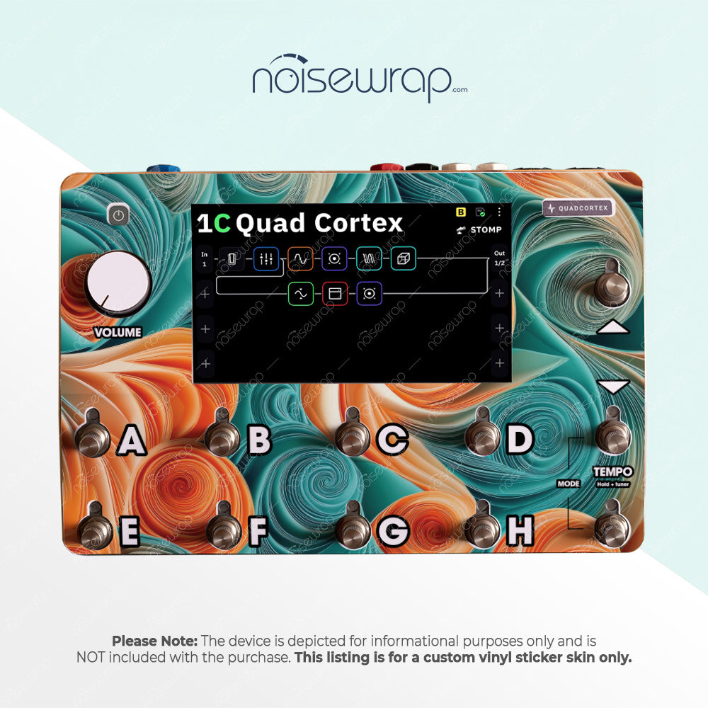 Paper Swirls - Vinyl Skin for QC