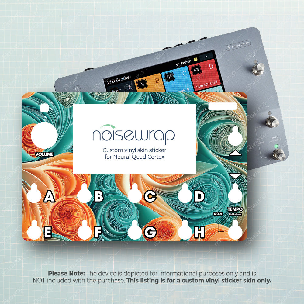 Paper Swirls - Vinyl Skin for QC