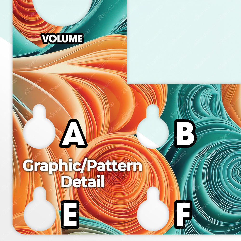 Paper Swirls - Vinyl Skin for QC