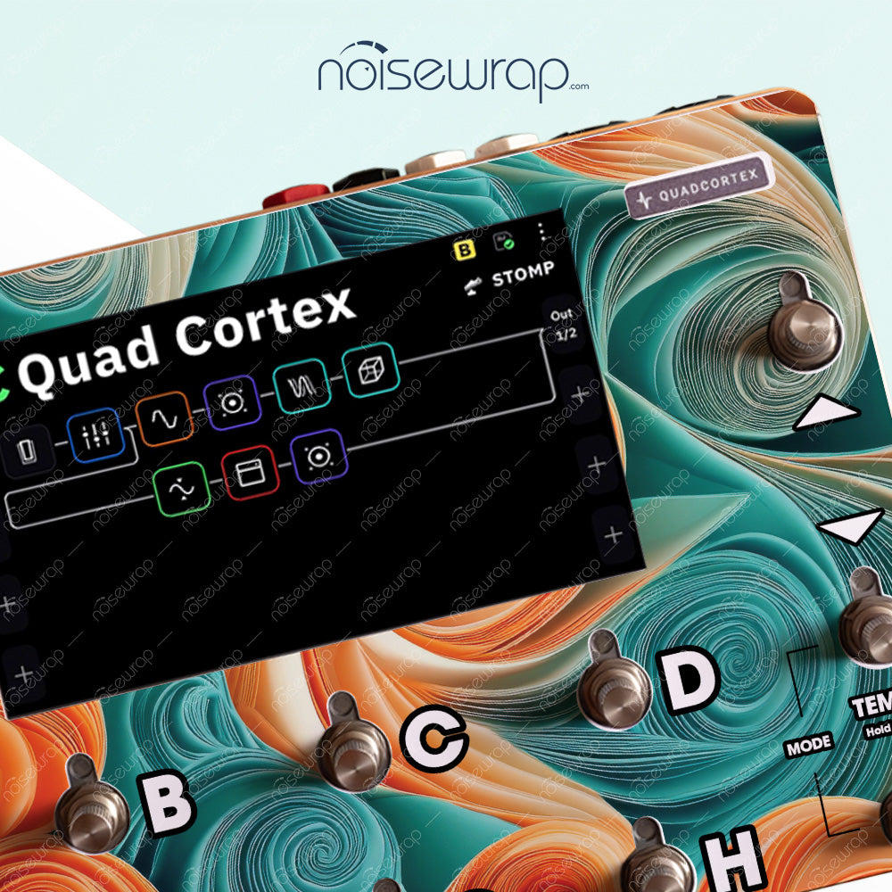 Paper Swirls - Vinyl Skin for QC