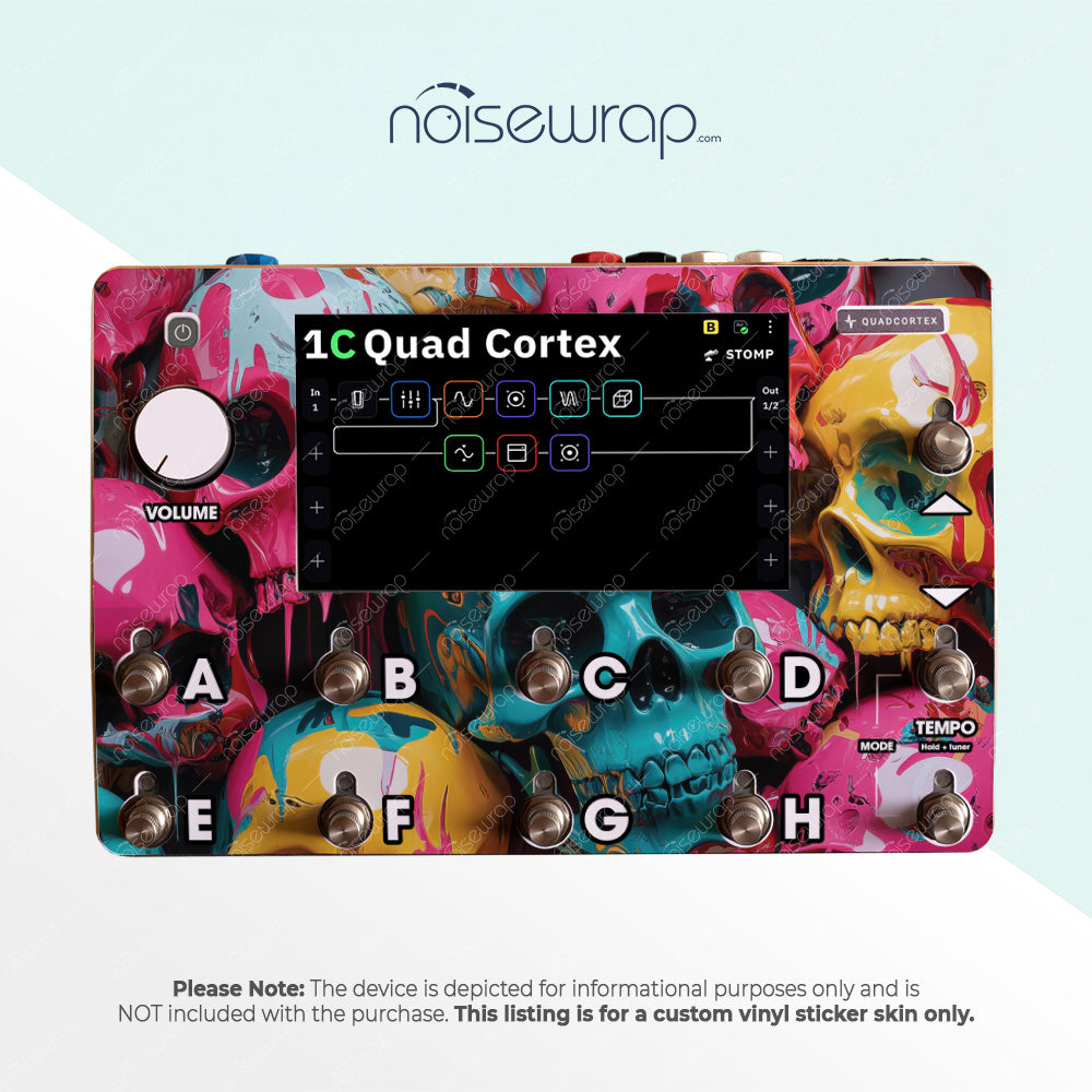 Acrylic Skulls - Vinyl Skin for QC