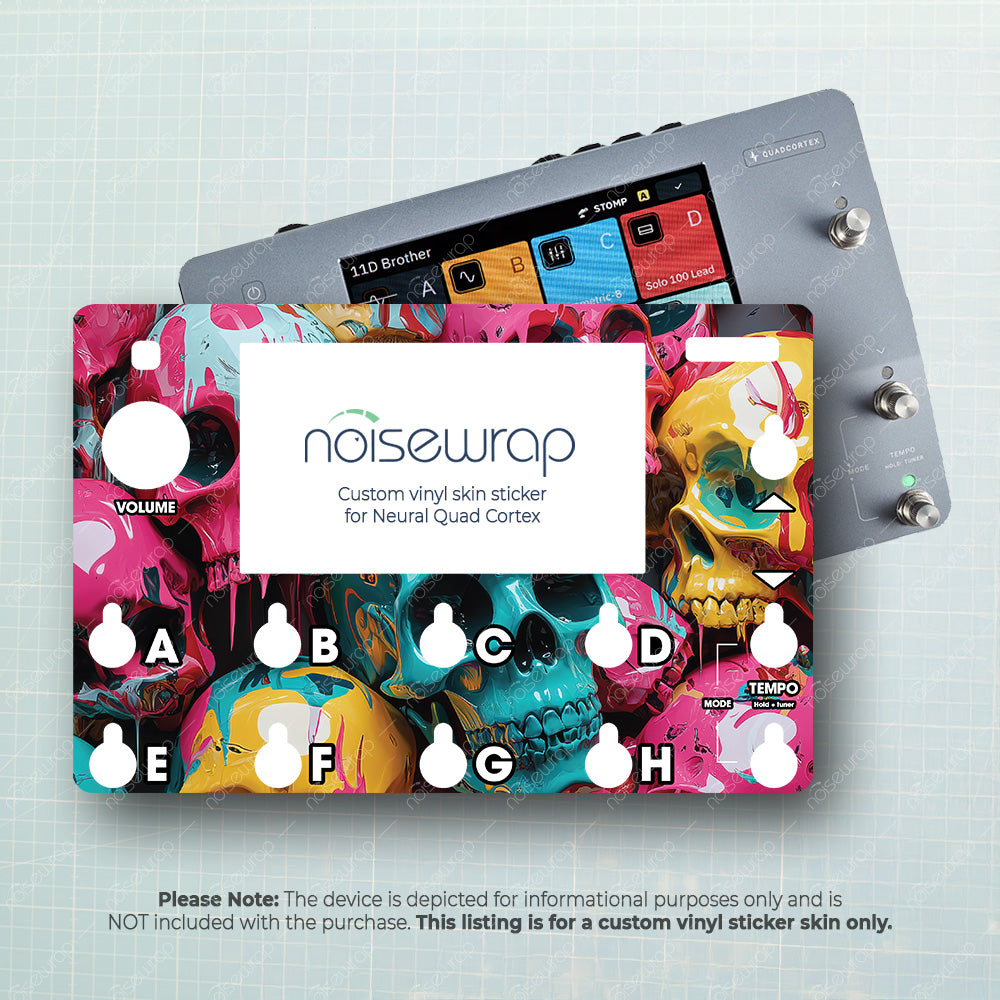 Acrylic Skulls - Vinyl Skin for QC