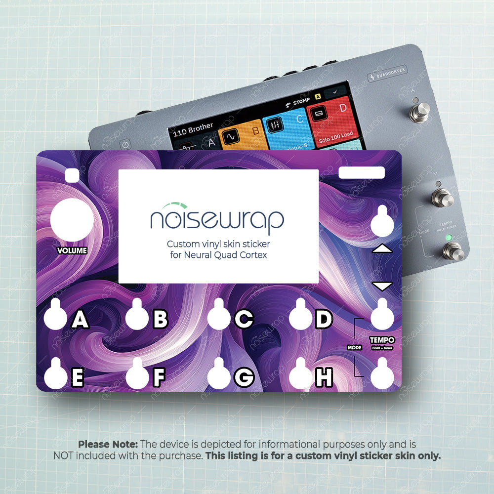 Purple Swirls - Vinyl Skin for QC