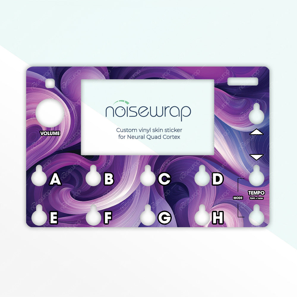 Purple Swirls - Vinyl Skin for QC