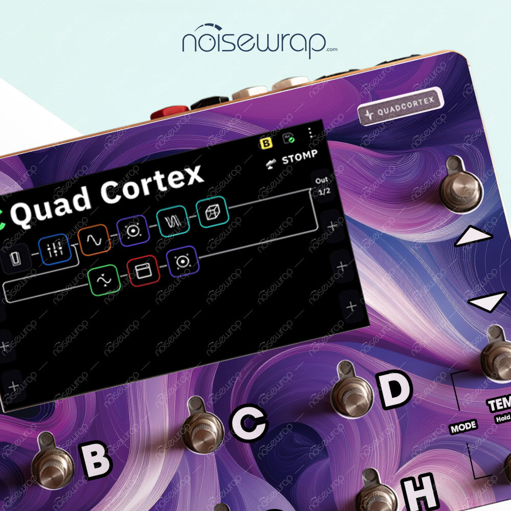 Purple Swirls - Vinyl Skin for QC