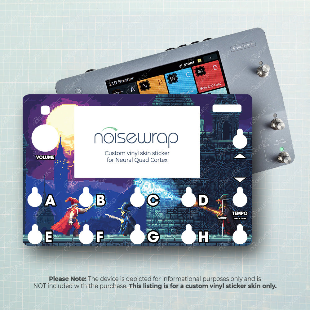 Retro Wizards Duel Game - Vinyl Skin for QC