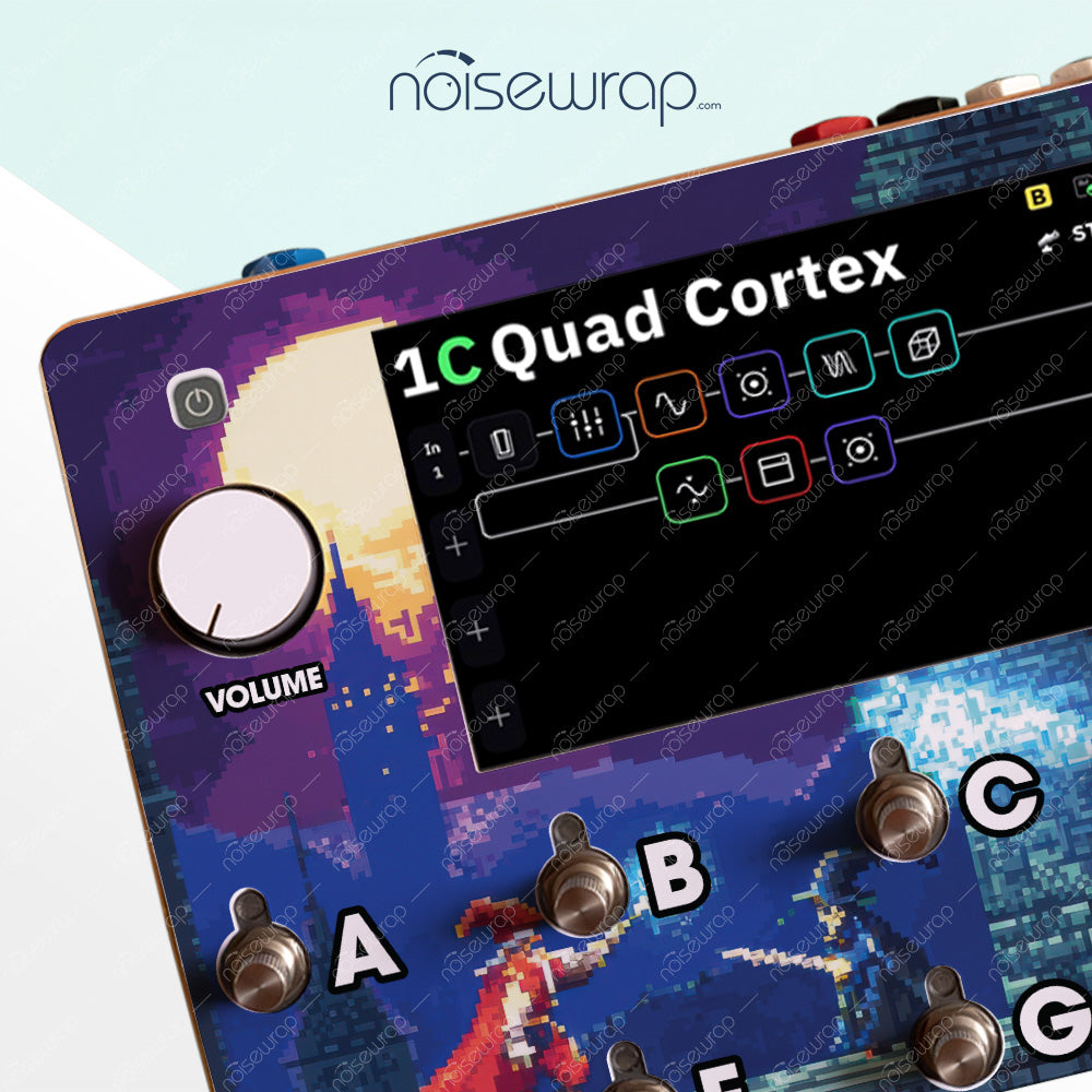 Retro Wizards Duel Game - Vinyl Skin for QC