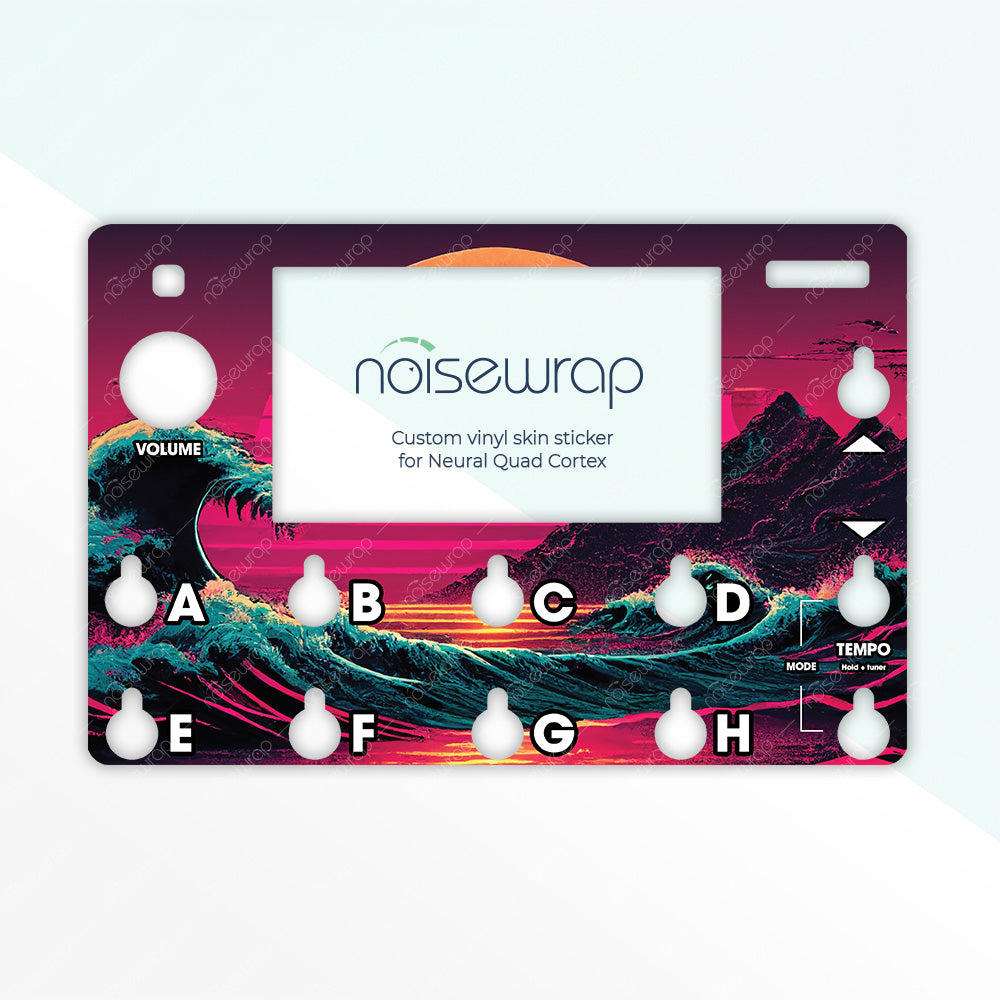 Retro Landscape - Vinyl Skin for QC