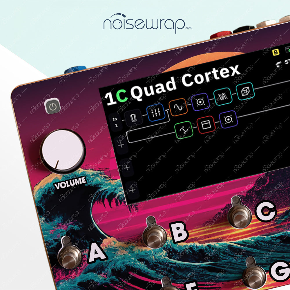 Retro Landscape - Vinyl Skin for QC